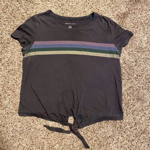AEO front tie top
